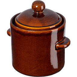 Garnek hermetyczny kamionkowy Athena 1.8L, z pokrywką