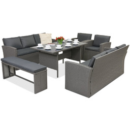 Meble ogrodowe z technorattanu Marsylia Apetito 10 Garden