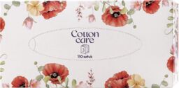 CottonCare, chusteczki higieniczne, pudełko, 110 sztuk