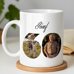 Kubek ze zdjęciem dla niego na 60 urodziny
