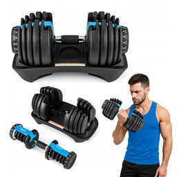 Hantel Regulowana 2,5-24kg Sztangielka Obciążenia Gymtek