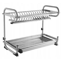 Ociekarka wolnostojąca,dwupoziomowa, H=340, L=482,W=240, inox jakościowa