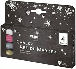 KREUL 22708 - Marker kredowy, 4 pisaki, średni,
