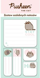 Zestaw ozdobnych notesów samoprzylepnych Pusheen Majewski MJ51915