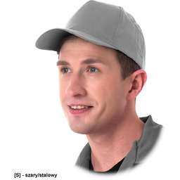 CZ - Czapka z daszkiem - szary/stalowy 57-61