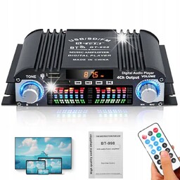 BT-998 WZMACNIACZ RADIO FM 4 KANAŁY DYSK U