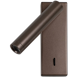 Kinkiet LED aluminiowy kawowy regulowany WL-21017-CFF z serii