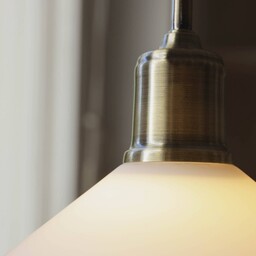 Markslöjd Lampa wisząca szklana Vela, biały / opal,