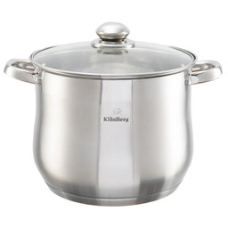 Wysoki Garnek Gastronomiczny Kociołek Stalowy 23L 34CM KlonBerg