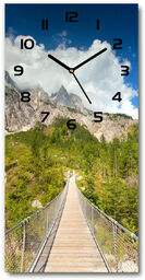Zegar szklany ścienny Most wiszący