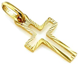 Złota zawieszka 585 krzyżyk krzyżyk PREZENT