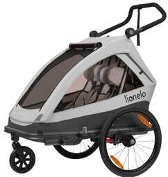 LIONELO Przyczepka rowerowa Cama Szary