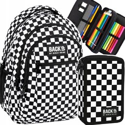 Plecak szkolny Szachownica Krata Kratka młodzieżowy BackUP 26l