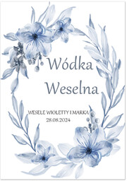 Etykiety personalizowane na butelkę z Wódką Weselną -