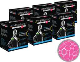 Thera-Band XactStretch 12930 Set 6 rolek różowo-białej taśmy