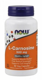 NOW FOODS L-Karnozyna 500 mg - L-Carnosine (50