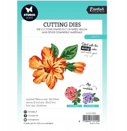 Wykrojnik do papieru StudioLight - Hibiscus warstwowy kwiat