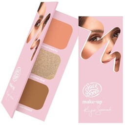 FACE BOOM Paleta do konturowania twarzy Brunette 21g