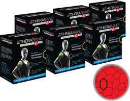 Thera-Band XactStretch 12931 Set 6 rolek czerwono-czarnej taśmy