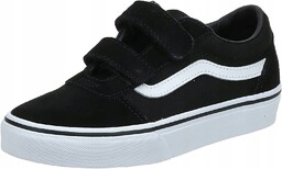Vans Ward V Trampki Młodzieżowe Ze Skórą Czarne