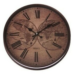 Zegar ścienny Globe, śr. 31 cm, plastik