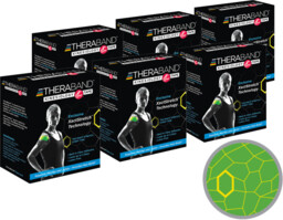 Thera-Band XactStretch 12932 Set 6 rolek zielono-żółtej taśmy