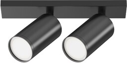 FOCUS S lampa sufitowa listwa dwupunktowa czarna czarna