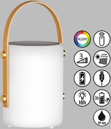 FH Lighting Lampa solarna LED Bari z akumulatorem