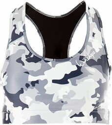 Winshape Damski biustonosz sportowy SB101, niebieski moro, styl