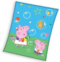 Kocyk dziecięcy ciepły Świnka Peppa 130x170