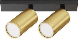 FOCUS S lampa sufitowa listwa dwupunktowa czarna złota