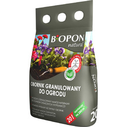 BIOPON NATURAL obornik granulowany do ogrodu 20L