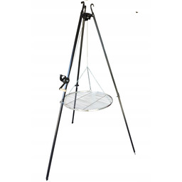 Grill ogrodowy trójnóg 210 cm nad ognisko ruszt
