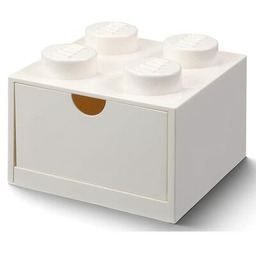 Lego Brick 4 Desk Drawer biały