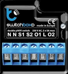 BLEBOX switchboxD - PODWÓJNY WYŁACZNIK 230V