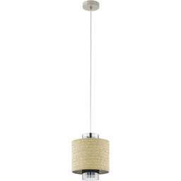EGLO Lampa wisząca Mediouna, 1-płomienna vintage, boho, stal,