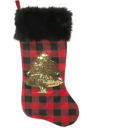 Skarpeta Świąteczna Abbie Boże Narodzenie 20 Czarny+Czerwony