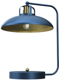 MILAGRO MLP7716 Lampka biurkowa FELIX NAVY BLUE/GOLD 1xE27