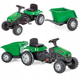 Traktor na Pedały Pilsan z Przyczepką dla Dzieci