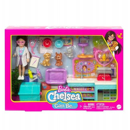Barbie Chelsea Zestaw Weterynarz Lalka