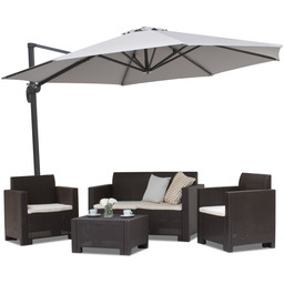 Parasol ogrodowy szary Piza 3,5m Garden Point