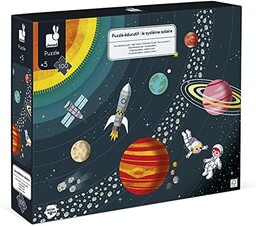 Janod - Solar System Children''s 100-Piece Educational Puzzle