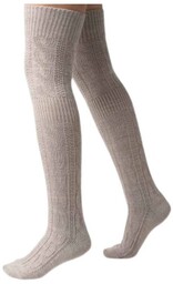 Steven Ciepłe, damskie zakolanówki z wełną,, boho, bezszwowe