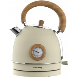 Czajnik Elektryczny 1.8L Z Termometrem Retro 2200W Beżowy