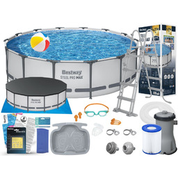 Basen Bestway 427x107 Ogrodowy Stelażowy 56950 15w1