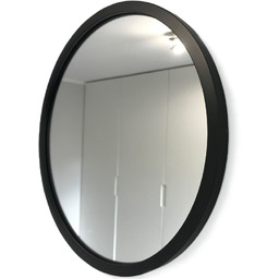 Lustro łazienkowe okrągłe Faneco LOFT 60 cm, czarny