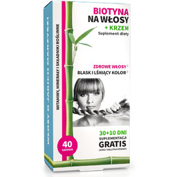 Noble Health Biotyna na włosy + krzem suplement
