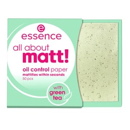 essence Wszystko o Matcie! papier kontrolny oleju Bibułki