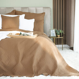 Markizeta Narzuta dekoracyjna 200x220 018 brązowa Avila