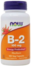 Witamina B2 - Vitamin B-2 Riboflavin, Now Foods,